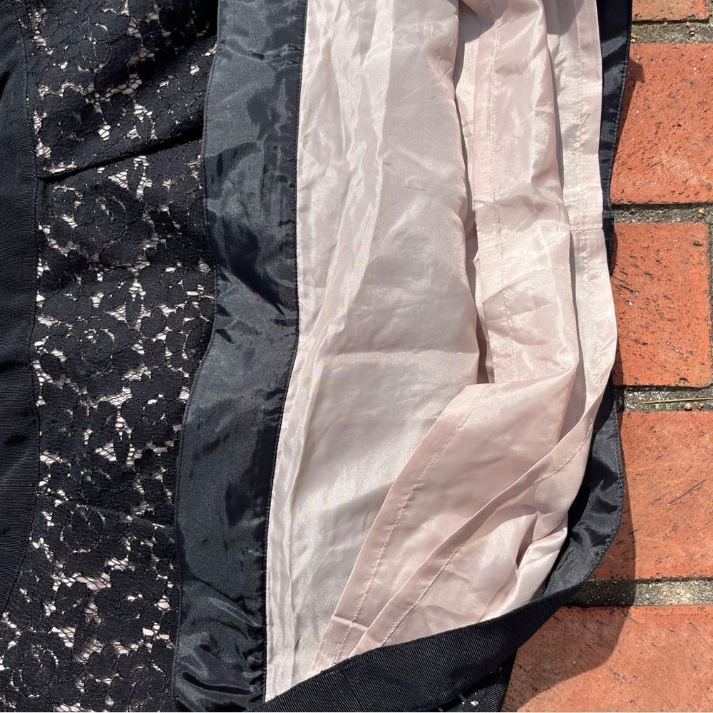 J Crew Floral Lace Contrast Stripe Skirt NWT - Picture 5 of 8